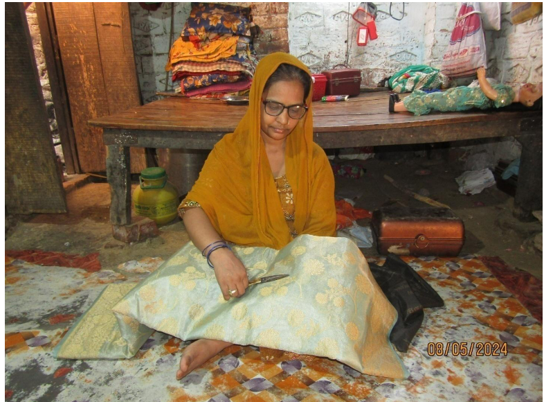 Najma Khatoon, 46 years, resident of Sarainandan, Bajardhiha, Varanasi